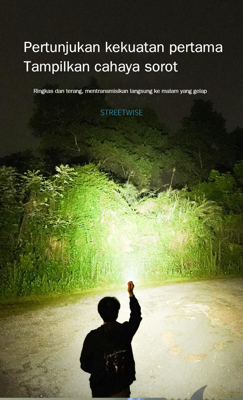 Product Introduction of <Pengiriman Lokal>Tongkol Membawa Rantai Kunci Cahaya Darurat Lampu Portabel Rechargeable Senter LED 17
