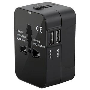 Ổ cắm du lịch đa năng, tất cả trong một, 2 cổng USB, phích cắm EU, Mỹ, Anh và AUS, Bán Chạy
