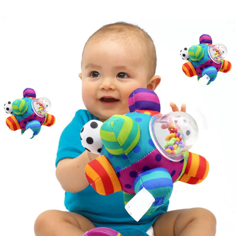 Baby Rattles Developmental Bumpy Ball Toy Newborn Help Develop Motor Skills and Brain Nerves Sensory Toys for Babe Infant Gifts