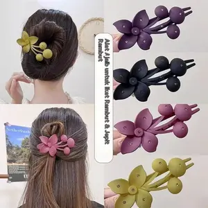 Jepit Rambut Cantik Korea Kualitas Premium, Aksesoris Remaja Perempuan Bunga Elegan Wanita Clips jepitlu  cu jepit  poni  ala  korea