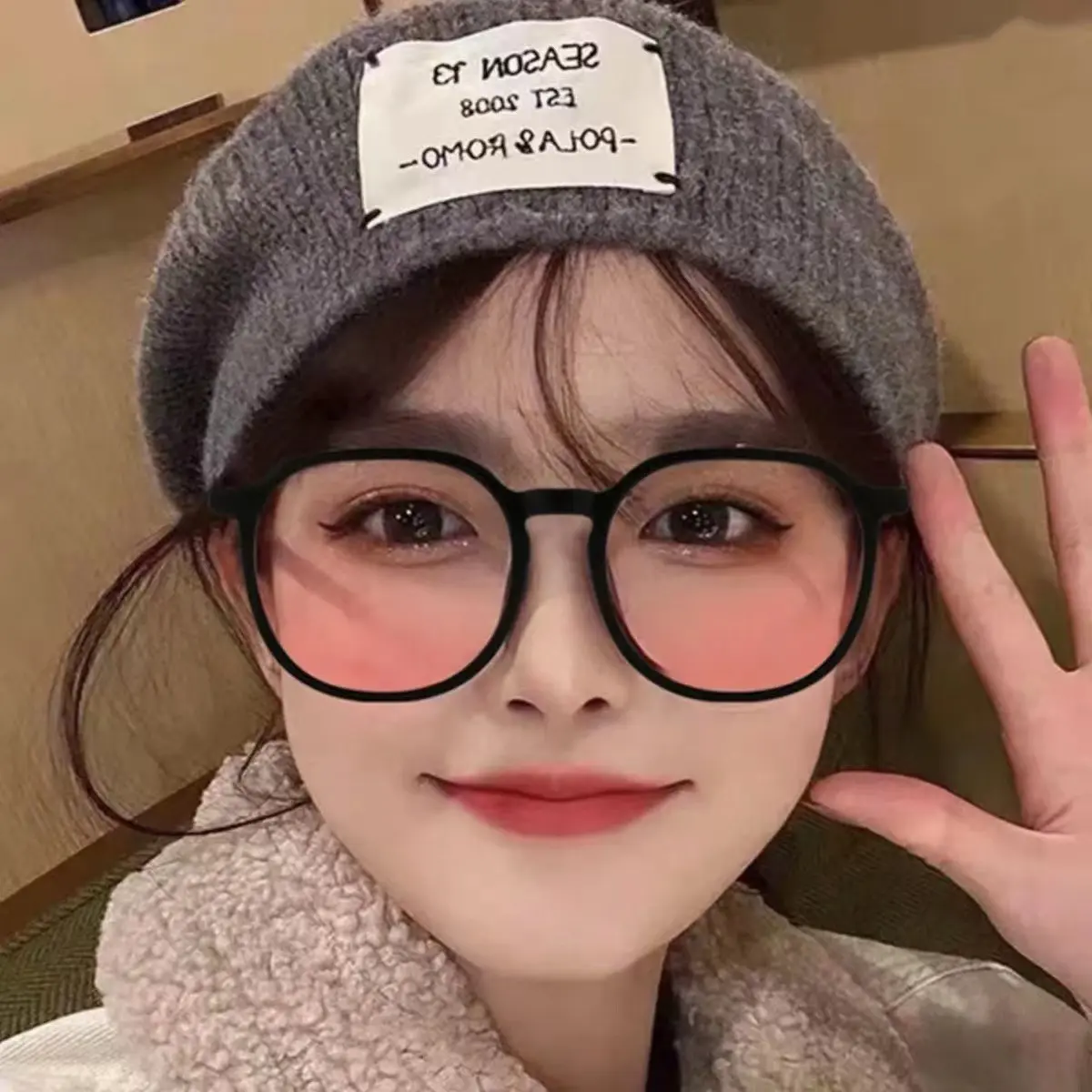 New Blush Glasses for Women with Prescription, Fashionable Glasses for Plain Face, Popular on Xiaohongshu