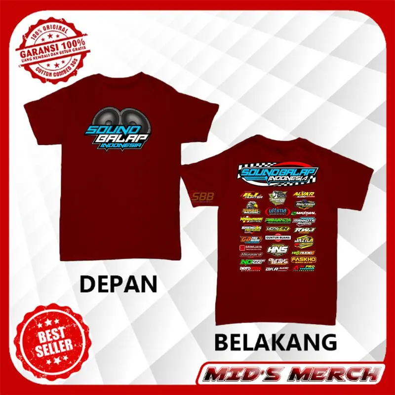 MM - Baju KAOS ANAK SOUND SYSTEM SOUND BALAP INDONESIA Audio Horeg Anak 1-14 Tahun Laki Premium Distro Katun | Cotton Combed 30s 7