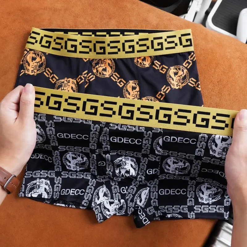 hộp 3, 4, 5 quần lót nam Hoàng Gia thun lạnh cao cấp, co dãn 4 chiều, thoáng khí, thấm hút tốt Boxer Quần Boxer Sịp Menswear 4