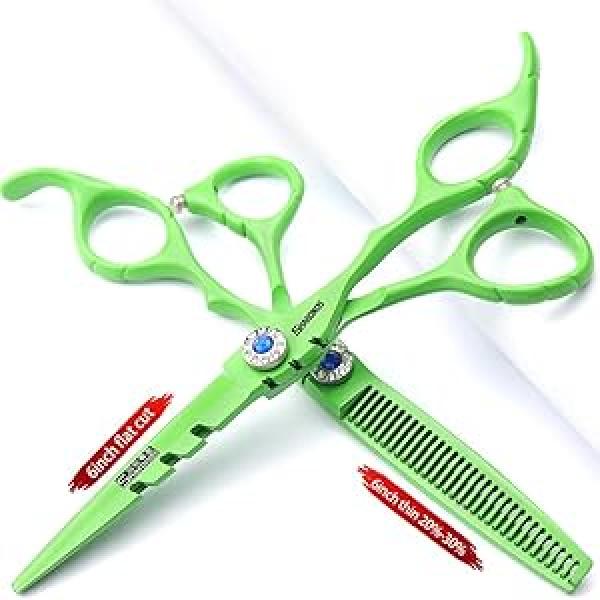 Product Introduction of 6 Inch 440C High Hardness Stainless Steel Hair Scissors Hair Salon Hair Stylist Cutting Thinning Tool Barber Special (scissors set) (6 inch 2pc-C) Haircare Heatless 11