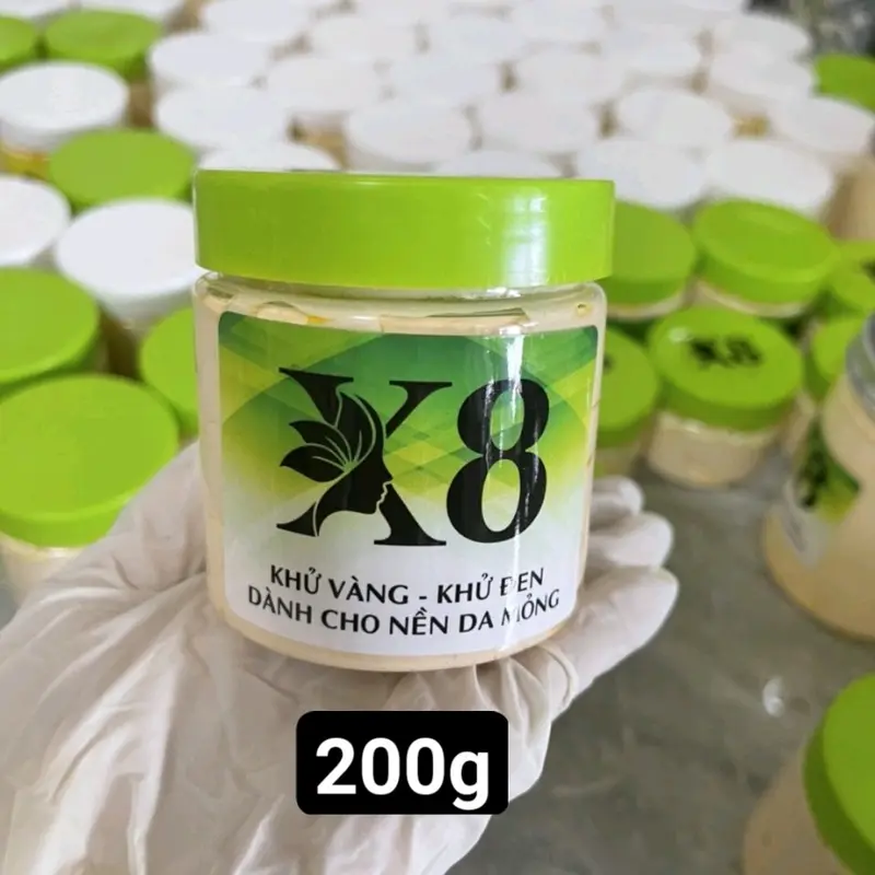 Kem X8 tẩy đen khử vàng dành cho nền da mỏng ít ( không bnl ) thương hiệu MPX 5