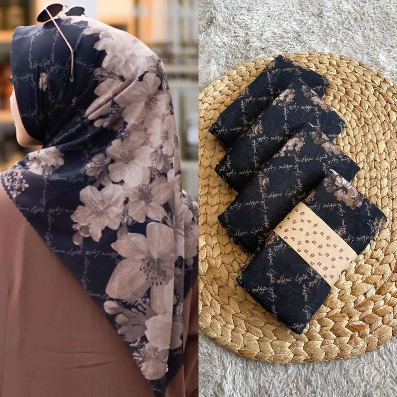 HIJAB VOAL MOTIF/VOAL MOTIF/VOAL MOTIF SEGIEMPAT/HIJAB MOTIF