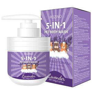 100g Pet Lavender Shower Gel, Long-lasting Lavender Fragrance Pet Shampoo, Pet Hair Cleaning Product, Dog & Cat Grooming Supplies