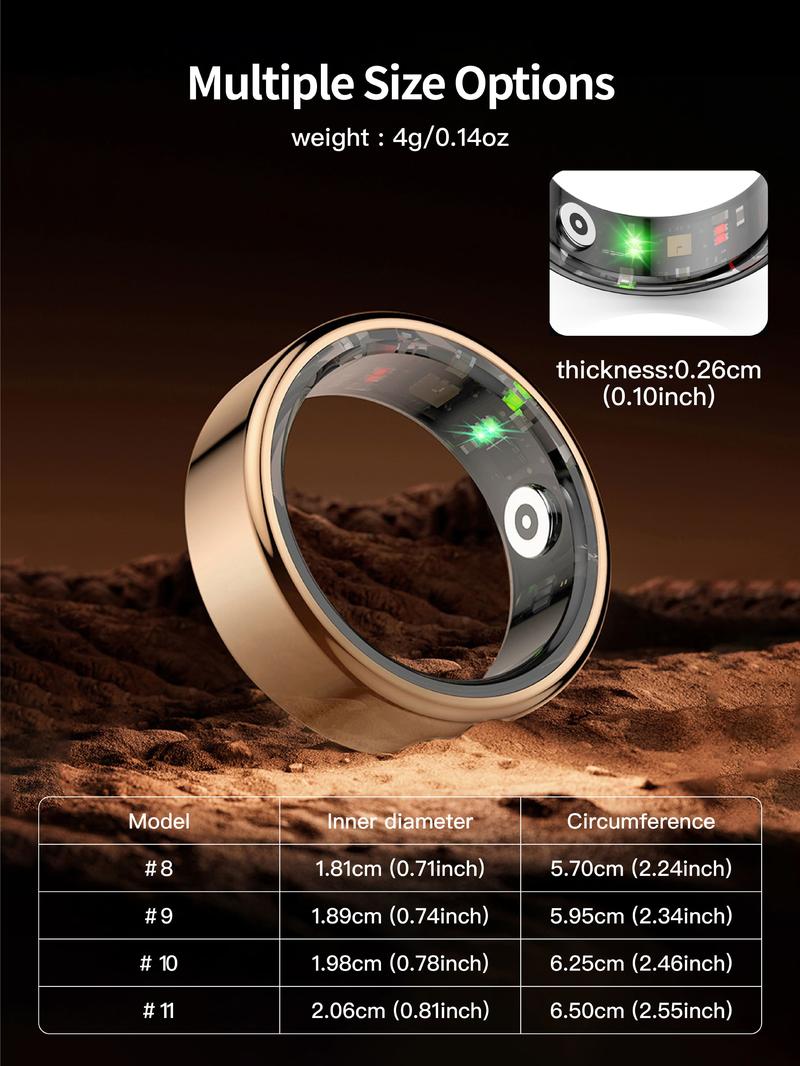 Product Introduction of Stainless Steel Digital Smart Ring, Multifunctional Smart Connection Ring, Waterproof High Tech Sports Ring, Fashionable Wearable Device for Men & Women 1