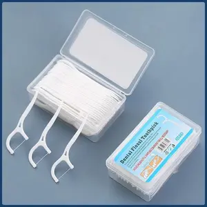 Benang Floss Tusuk Gigi Tooth Pick String Pembersih Gigi Benang isi 50 pcs / Tusuk Gigi Benan