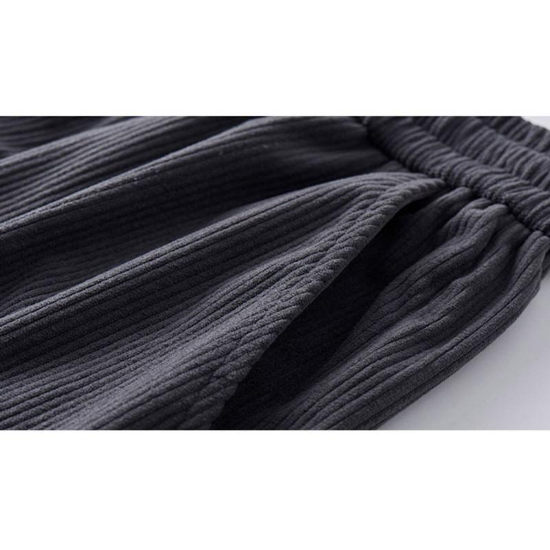 Plain Men Pants Loose Fit Men Long Pants Breathable Men Trousers with Elastic Waistline 7