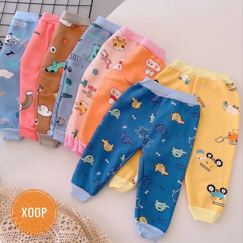 COMBO 5 Quần nỉ bông cho bé trai & bé gái Từ 3kg đến 15kg Cotton 4