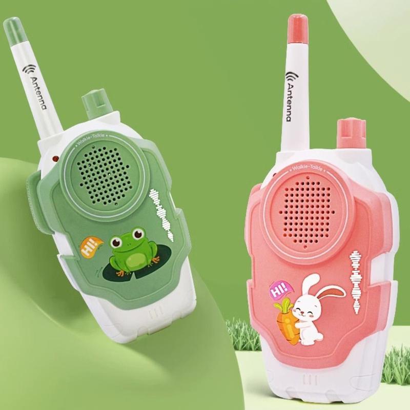Product Introduction of Outdoor Adventure Toys Radio Interphone Kids Walkie Talkie Toys Long-distance Early Educational Parent-child Intercom Machine Transceiver Two-way Mini Handheld Walkie Talkie Birthday Gift Audio Communication 7