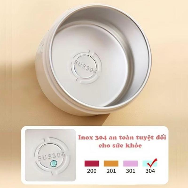 [TĂNG TÚI + ĐÜA THÌAJ Hộp đựng cơm giữ nhiệt 2, 3,4 tầng dùng được lò vi sóng ,Hộp com trưa văn phòng cách nhiệt bảng thép không gì tặng kèm túi hop com 7