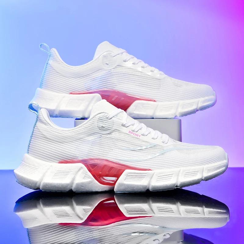 2024  Custom Men Casual Sports Sneakers Mesh Blank Carbon Fiber Sole Marathon Jogging Running Walking Shoes for Women Trainers Runner_voghion.com