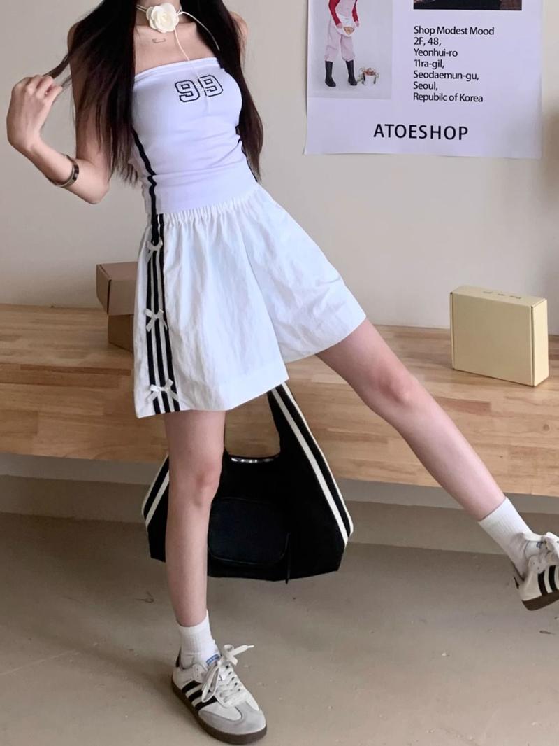Product Introduction of Ice Silk Quick-Drying Wide-Leg Pants Women's Summer Thin Loose plus Size Casual Fitness Yoga Hot Pants Sports Pants 14