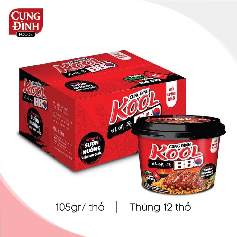 Mì trộn Cung Đình Kool BBQ Nướng kiểu Hàn Quốc/Spaghetti Xốt Cà Chua Bò Bằm 105gr