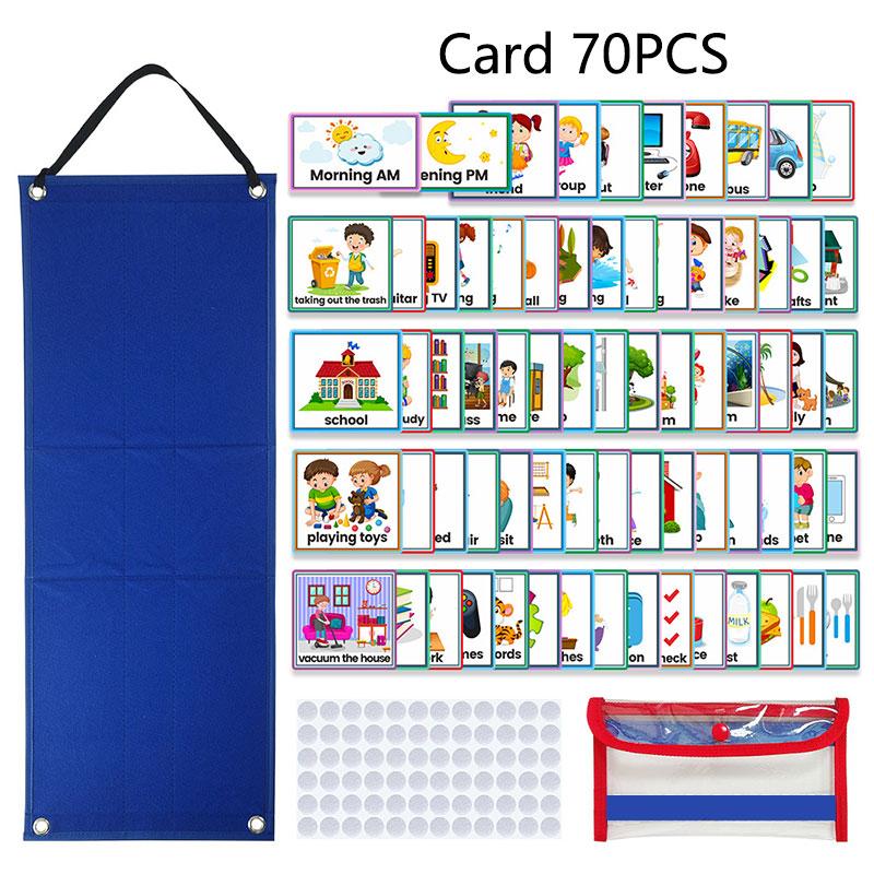 Product Introduction of Kids Daily Visual Schedule Learning Educational Time Activity Set Good Habits Training Games for Years Old Montessori Toys 4