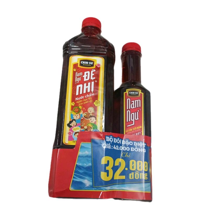 Combo cặp đôi nước mắm nam ngư đệ nhị 900g+nam ngư chinsu 300g như hình Nước Sốt Gia Vị Chua