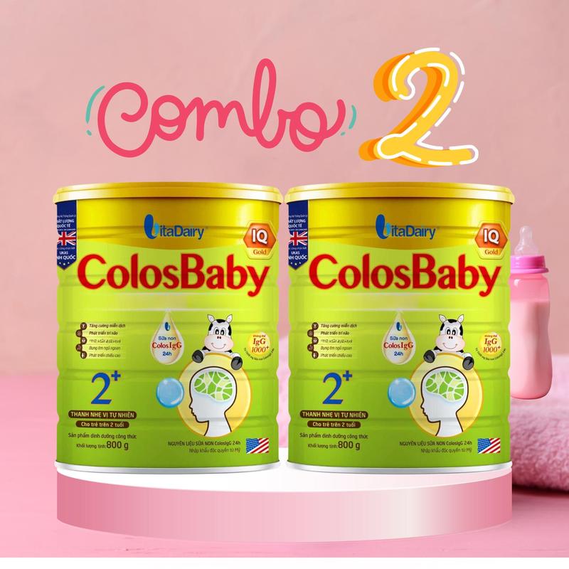 [Vitadairy] Sữa bột Colosbaby IQ lon 800g - hỗ trợ trí não cho bé phát triển thông minh