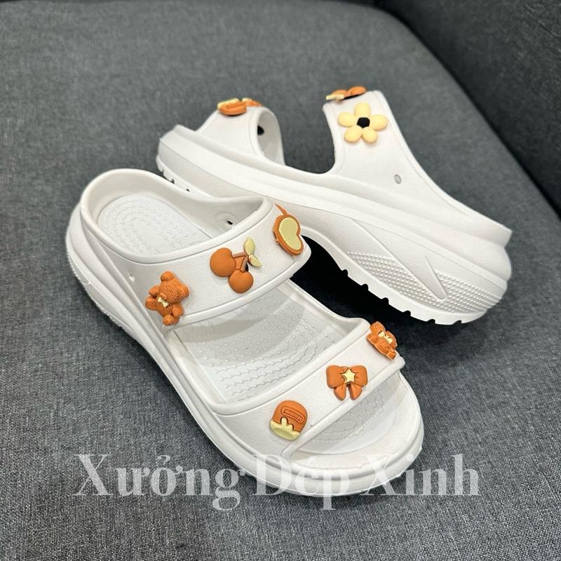 Product Introduction of ￼Dép 2 quai nữ đế cao Xưởng Dép Xinh kèm 14 sticker chất eva chống nước 7