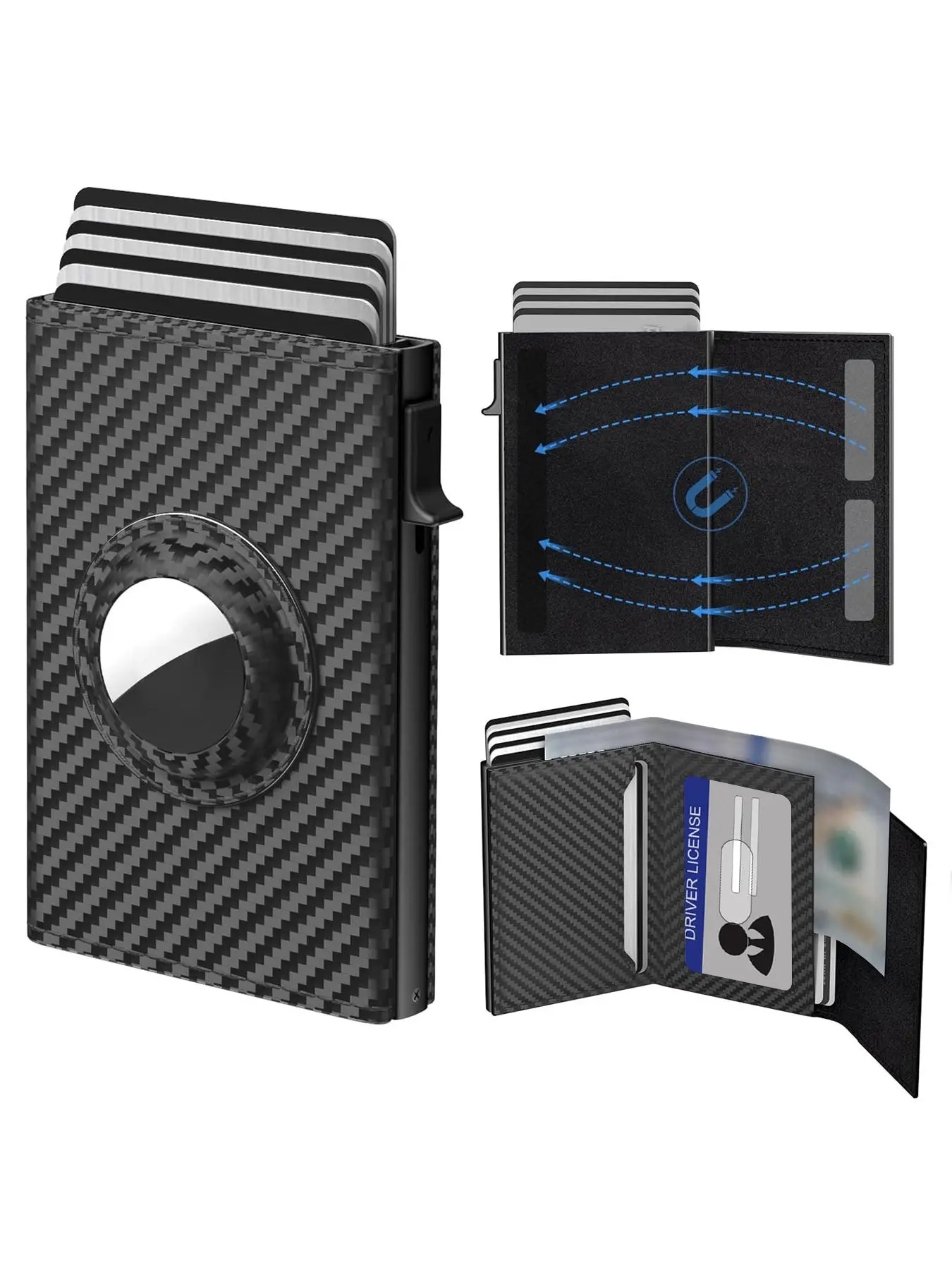 Men's Business Minimalist Bifold Wallet with RFID Blocking, Casual Trendy Bifold Wallet, Multi Card Slot Card Holder for Men for Daily Use