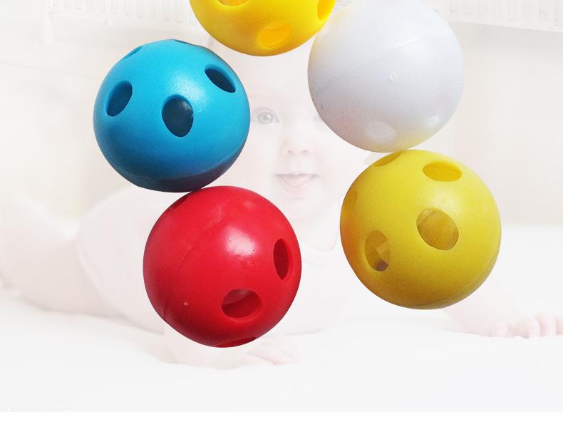 Product Introduction of Plastic Rattle Ball Rattle for Children Infants Toy Handheld Bell Round Plastic Bell Rattle Box Plastic Accessories 2