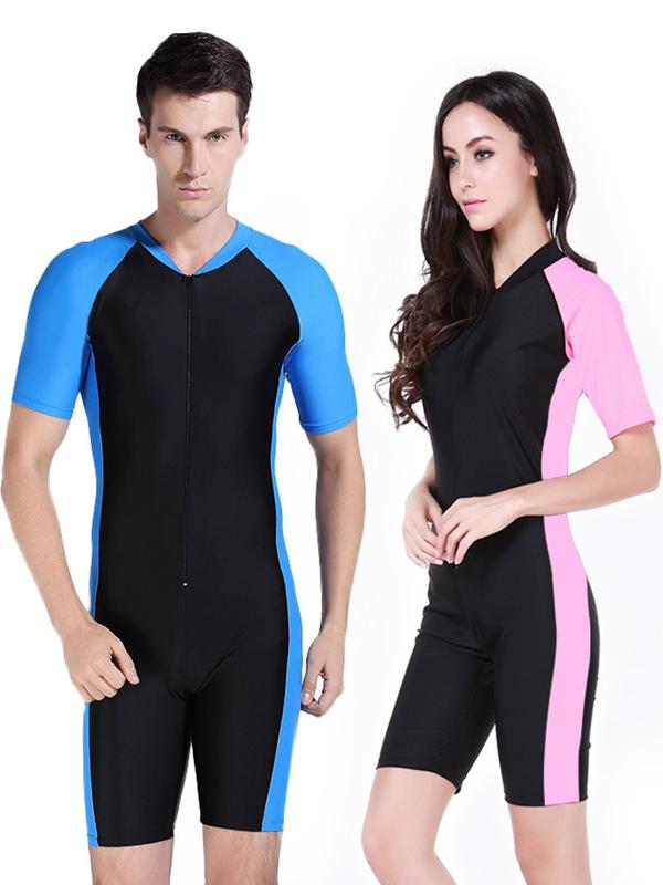 Product Introduction of Shark Bart one-piece swimsuit women's professional wetsuit spring and summer sunscreen surf suit men's and women's swimsuit thermal wetsuit 2