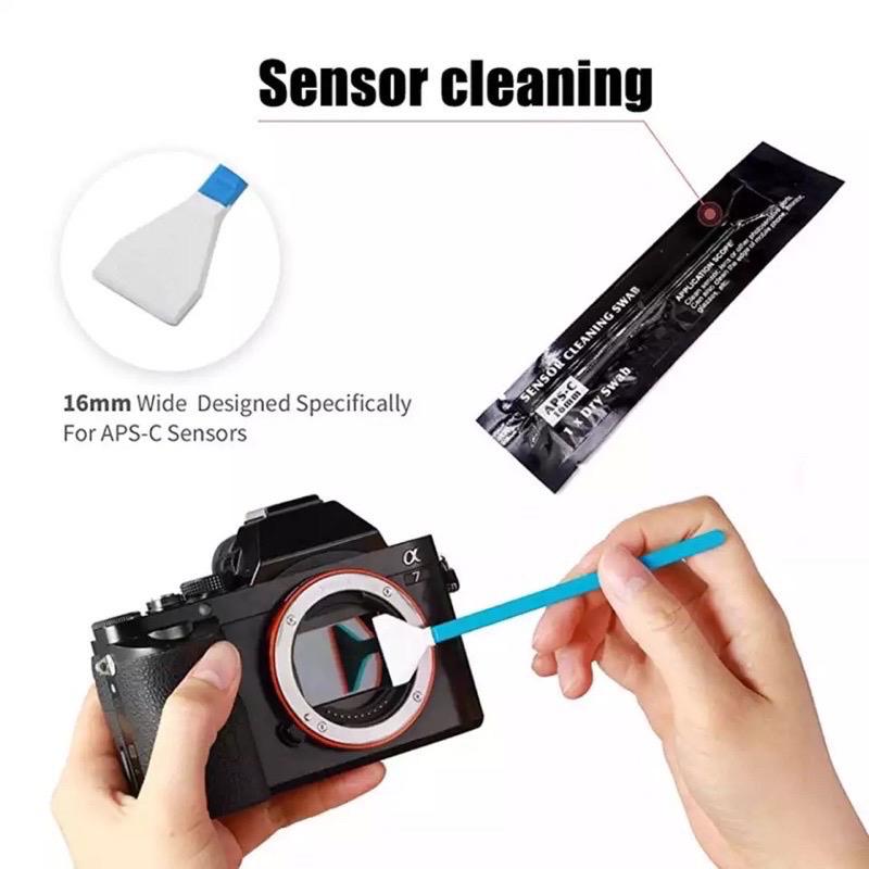 Swab Sensor Camera APS-C 16mm CMOS Cleaning Swabs APSC Aps C Dry Kering CCD Cleaner kamera DSLR Mirrorless