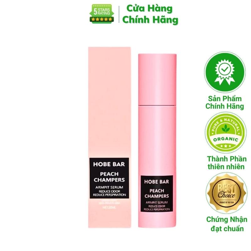 Lăn Nách Hobebar Đào Sâm Panh 20ml Chính Hãng Lăn Khử Mùi Nữ Hỗ Trợ Ngăn Tiết Mồ Hôi Nách Cơ Thể Thơm Lâu Hỗ Trợ Giảm Thâm Trắng Da