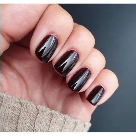 Cat kuku Merah Maroon Tua Gelap Kutek Maroon hala BPOM Bebas Alkohol Tanpa Pengharum High Gloss Tahan air Tahan Lama Nail