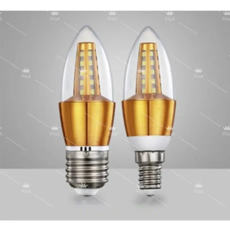 Lampu Candle Led Bohlam Smd 5 Watt E14/E27 Putih Kuning Terang Bagus White 3