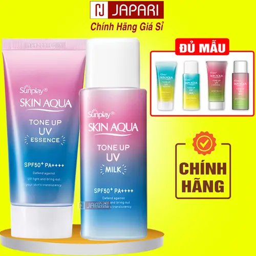 Kem Chống Nắng Skin Aqua Sunplay Tone Up Nhật Bản, Việt- KCN Kiềm Dầu Nâng Tone Cho Da Dầu Mụn, Khô Da Mặt & Body-Sữa Chống Nắng Sunplay - KCN SkinAqua- Mỹ PhẩmJAPARI