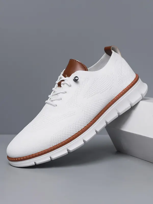 Men's Sporty Lace Up Low Top Sneakers, 1 Pair 2025 New Casual Comfortable Breathable Running Shoes for Men, Fashionable Workout Sneakers for Daily Wear, Athletic Shoes, Jogging Shoes 3