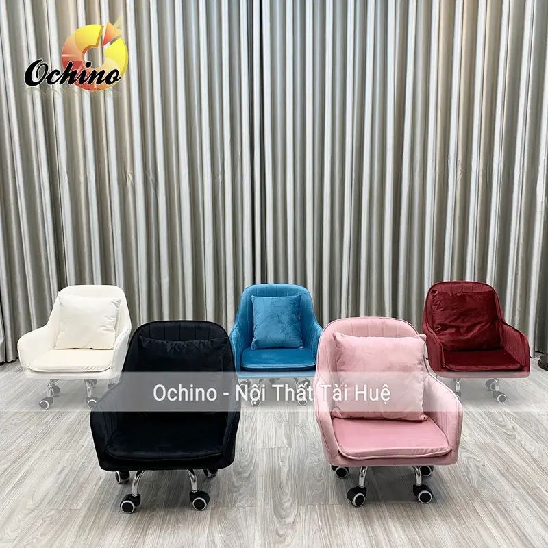 Ghế Bệt Ngồi Làm Nail, Đóng Hàng Có Bánh Xe Di Chuyển Tiện Lợi Mẫu Vân Sò Dày Dặn (Ảnh Thật) 0