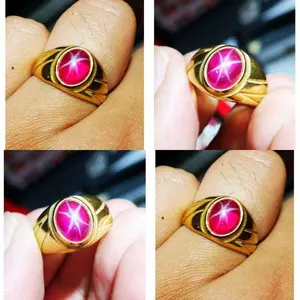 TERMURAH BATU RUBY AMERICAN STAR ASLI NATURAL TOP QUALITY SIAP PAKAI