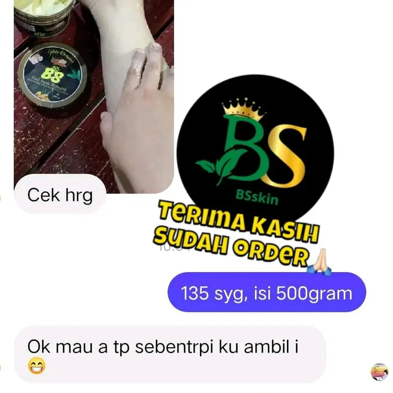 LULUR REMPAH BS Skin (Body scrub BS ) KEMASAN BARU BPOM ORI 4