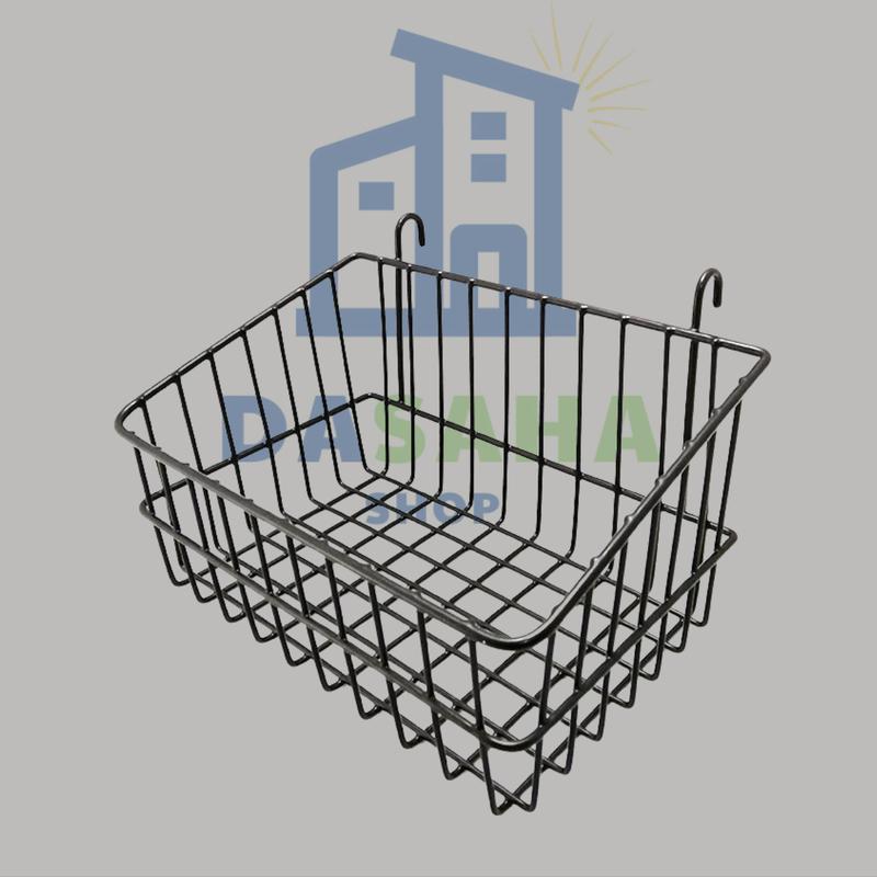  Giỏ cài khung lưới sắt bề mặt nhứng nhựa PE giỏ đựng đồ trang trí Decor gọn nhẹ Rổ 