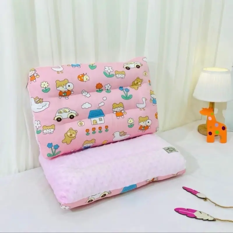 ￼Gối bông gòn nhung cotton cho bé 2-8 tuổi, kich thước 30x50cm siêu mềm êm nhiều họa tiết đáng yêu