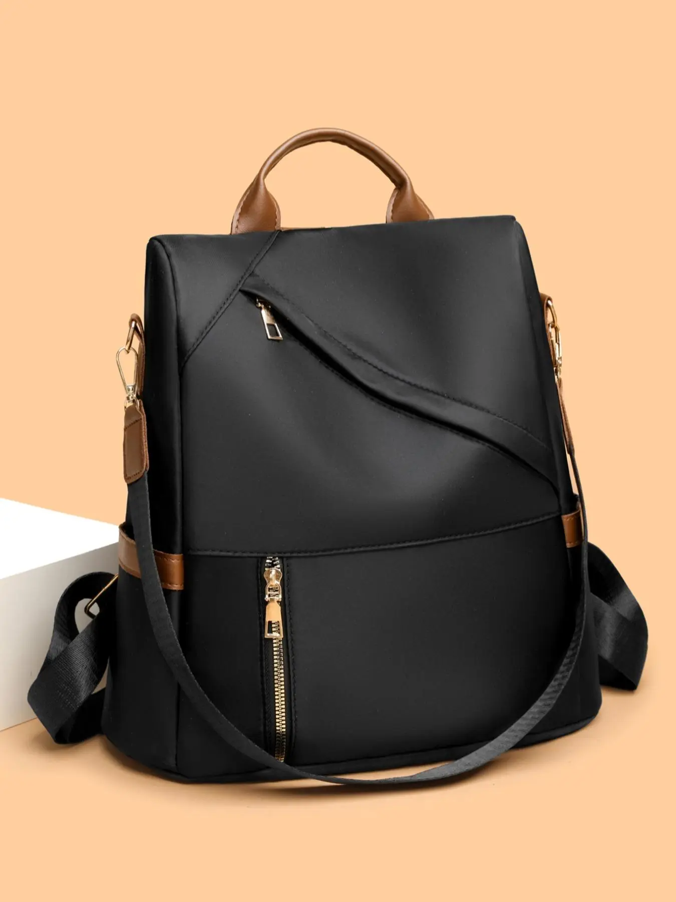 Simple Casual Durable Backpack, Large Capacity Travel Backpack, School Bag, Portable Laptop Compartment Backpack for Women & Men