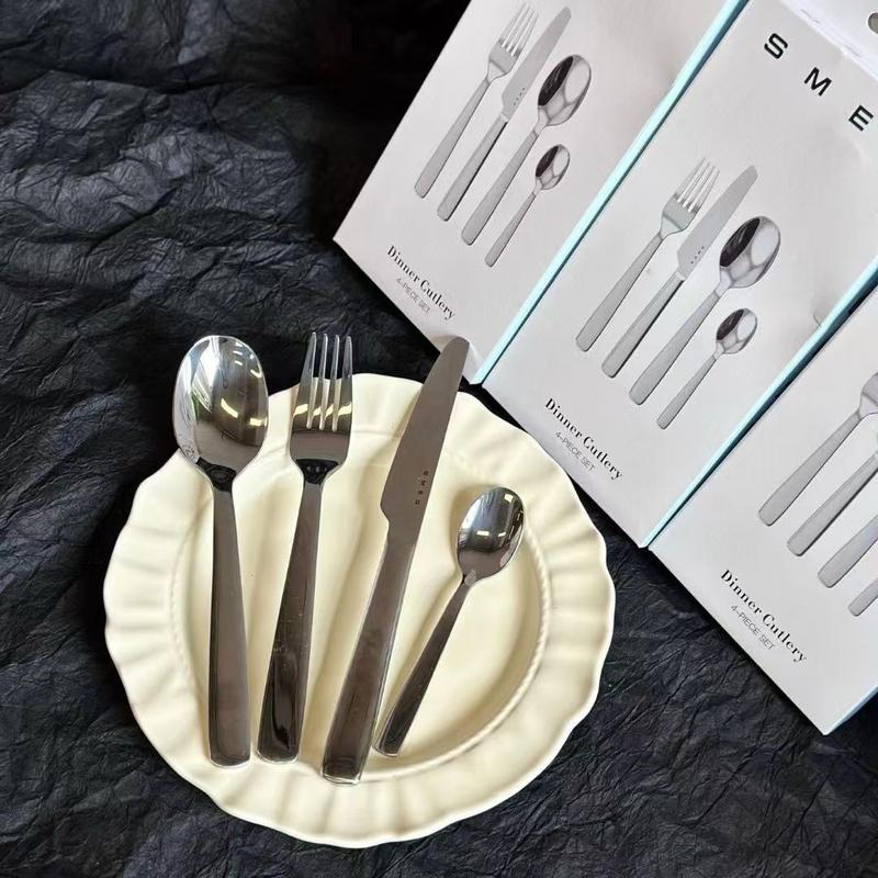 Giá đựng dao kéo Ý SMEG,Bộ dao thìa dĩa dành cho gia đình,giới hạn bằng thép không gỉ 304 Giá đựng dao kéo 8