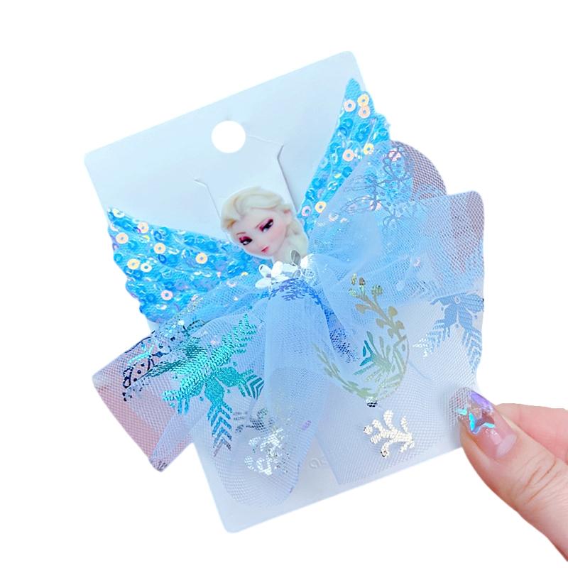 Little Girl Hair Barrettes Cute Bow Sequin Hair Clips Hairpin Headband Hair Accessories Gifts for Toddlers Kids Girls 3