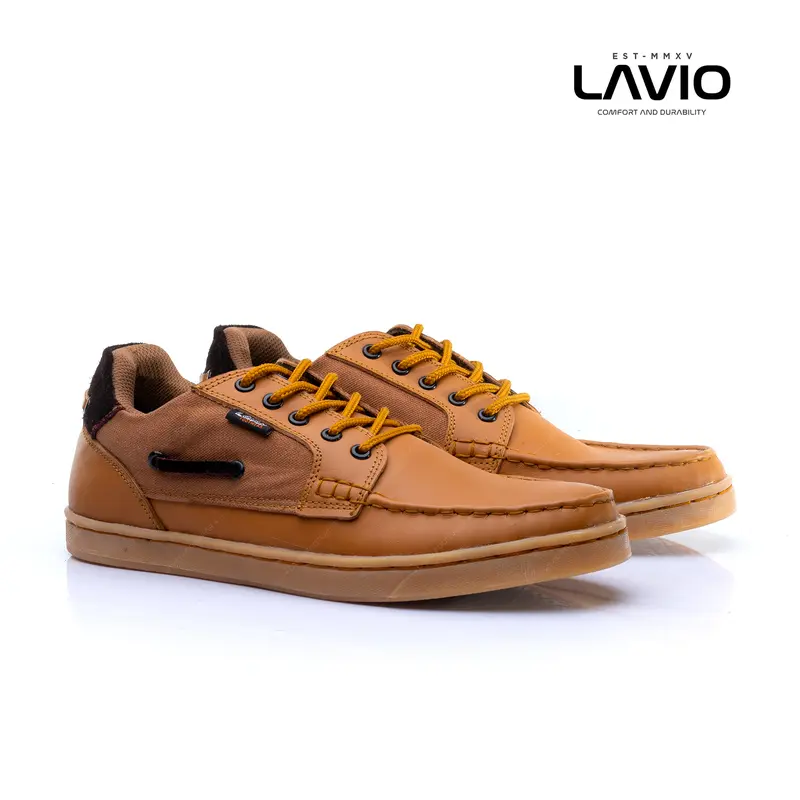 Sepatu Kulit Formal Casual Pria Lavio Delva Kerja Original Murah Kasual Black Hitam Shoes 1