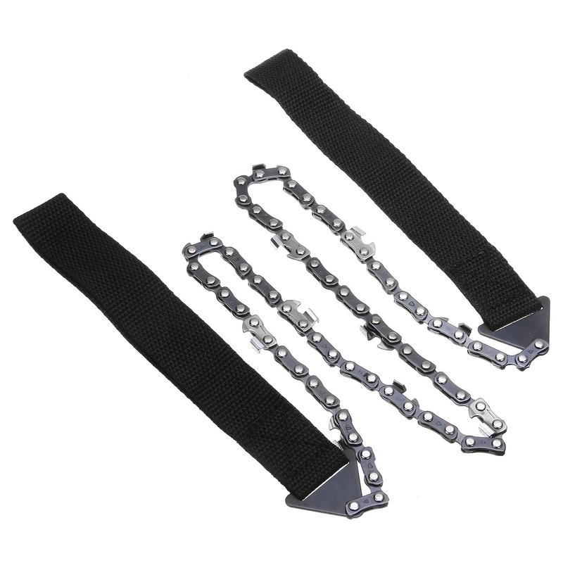 Product Introduction of Portable Survival Chain Saw Chainsaws Emergency Camping Hiking Tool Pocket Hand Tool Pouch Outdoor Pocket Chain Saw 5
