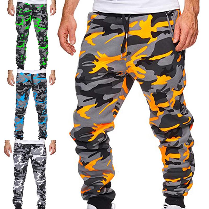 Quần Jogger Rằn Ri Cho Nam, Quần Túi Hộp Có Dây Mắt Cá Chân, Eo Trung Bình, Cho Mùa Thu 4