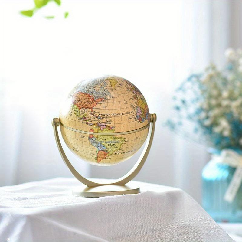 Product Introduction of Miniature English Art Globe - Educational Desktop Decor - Durable Plastic Craft for Learning & Styling - Compact, Vibrant & Inspirational World Geography 3