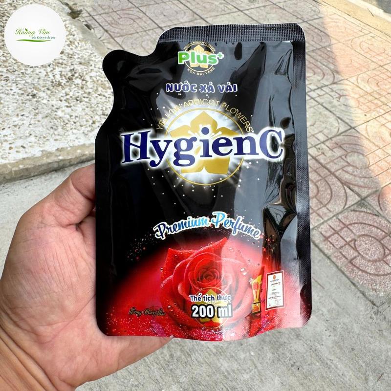 Bộ 02 Túi Nước xả vải HygienC Plus hương nước hoa giúp Làm Sạch xả thơm mềm vải quần áo- Dung tích 200 ml 1