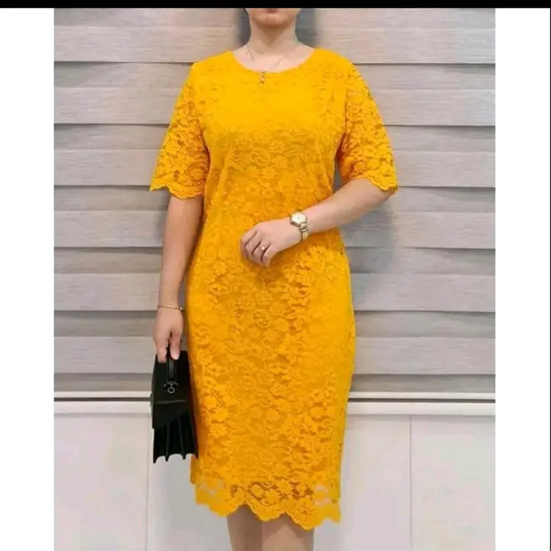 dress brokat pendek dress natalan dress tahun baru 3