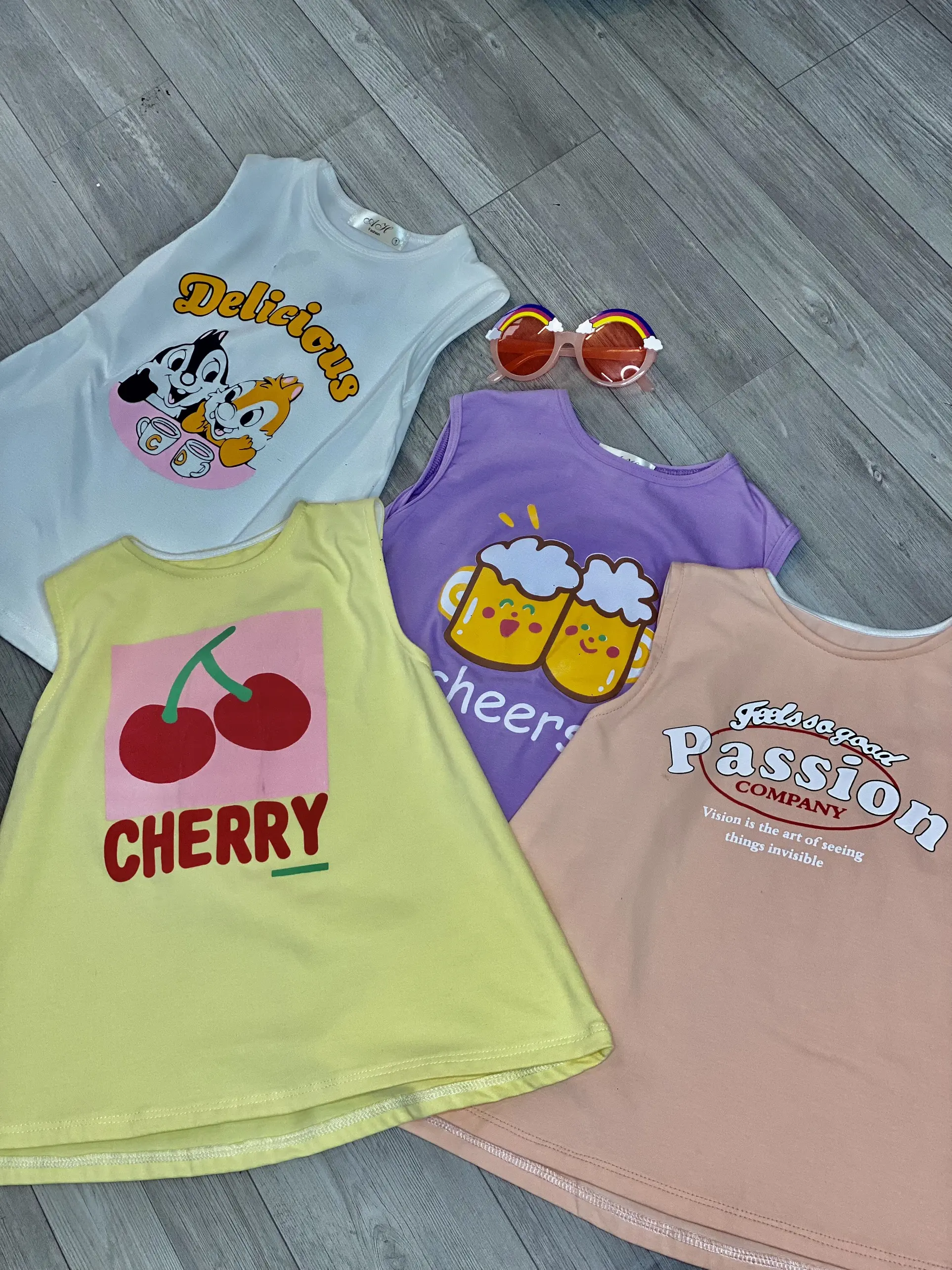 Váy BA LỖ - COTTON cho bé gái 4 màu
