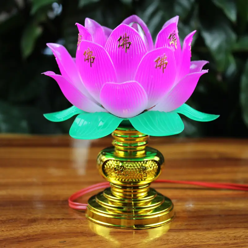 Đèn Hoa Sen, Đèn Hoa Sen Đầy Màu Sắc, Đèn Đồ Trang Trí Để Bàn Để Đồ Trang Trí Nhà Cửa, 1 Chiếc