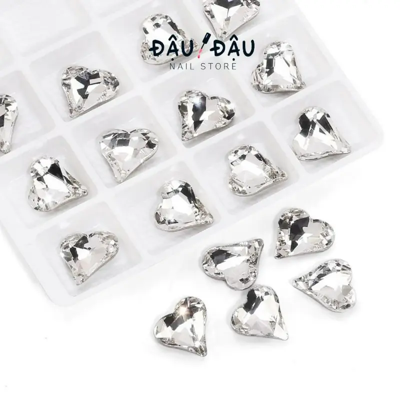 Lẻ 01 viên đá giả úc K9 Pha lê đủ hình đính móng - Phụ kiện làm nail   - Đậu Đậu Nail Store 1
